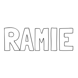 Online Created Coloring Page - RAMIE Coloring Page