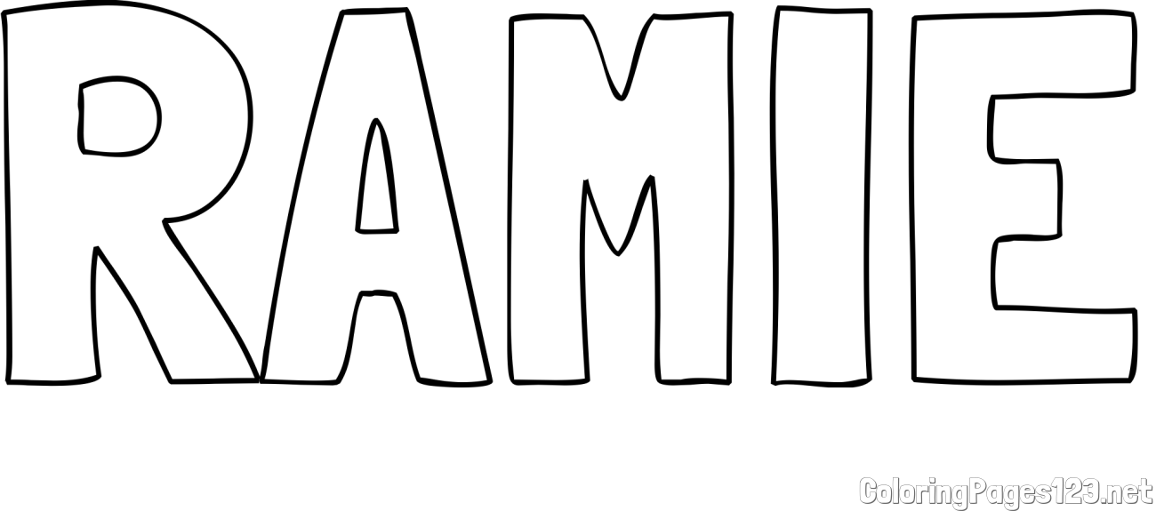 RAMIE Coloring Page