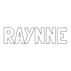 Online Created Coloring Page - RAYNNE Coloring Page