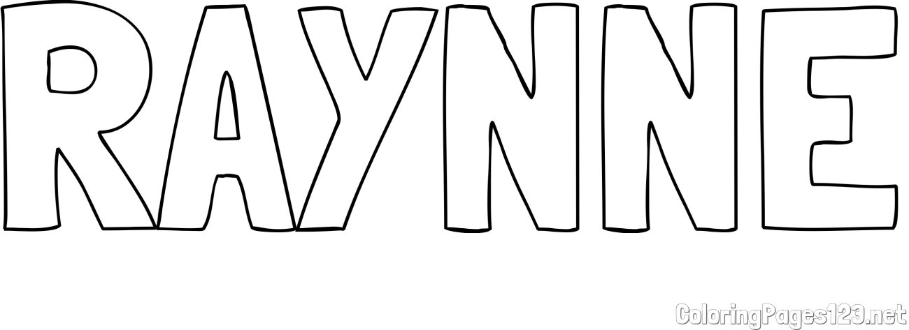 RAYNNE Coloring Page