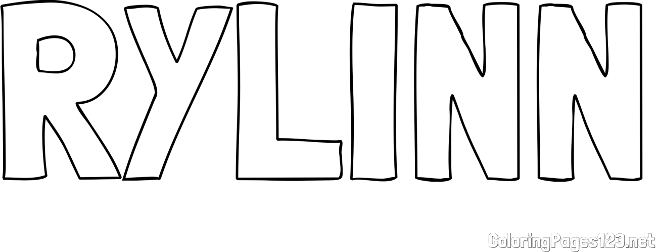 RYLINN Coloring Page
