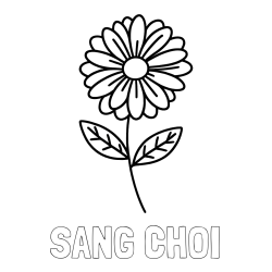 Online Created Coloring Page - SANG CHOI Coloring Page and Flower Coloring Page
