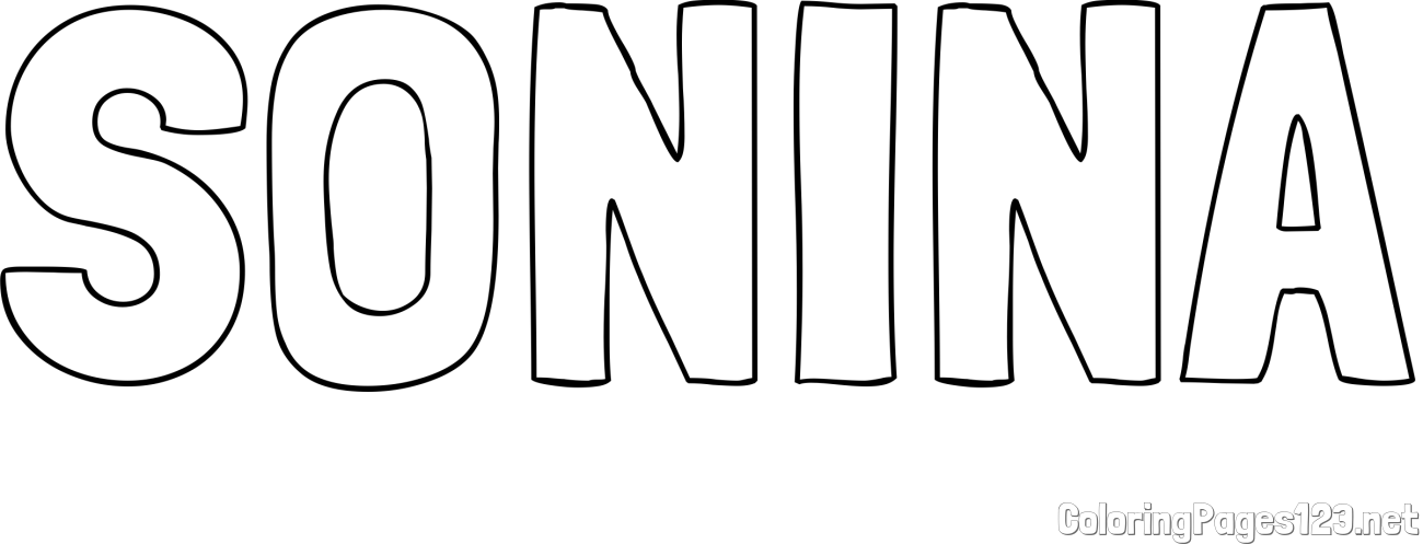 SONINA Coloring Page