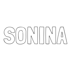 Online Created Coloring Page - SONINA Coloring Page