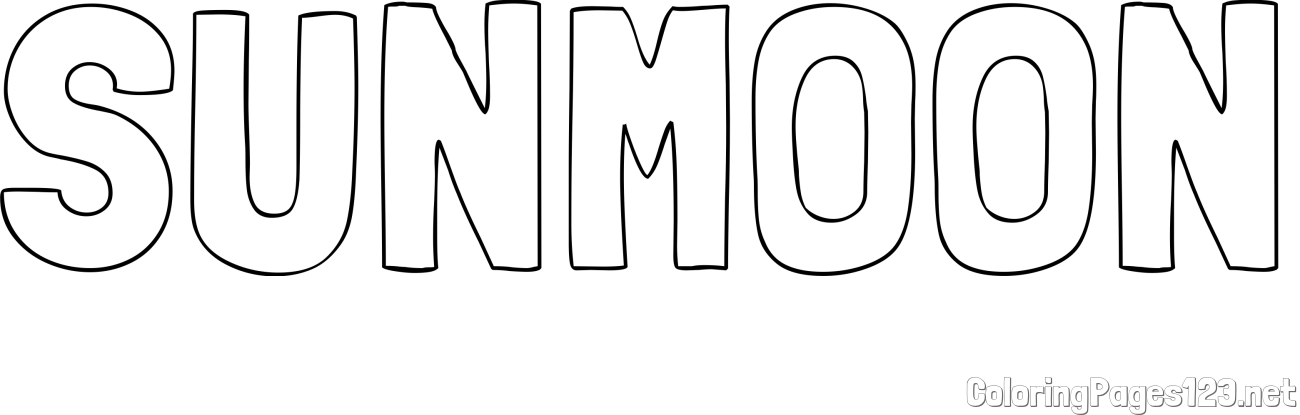 SUNMOON Coloring Page