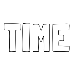 Online Created Coloring Page - TIME Coloring Page