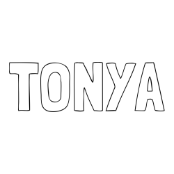 Online Created Coloring Page - TONYA Coloring Page