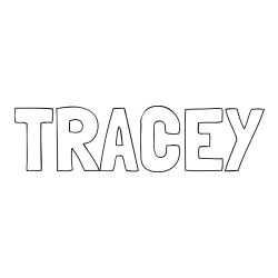 Online Created Coloring Page - TRACEY Coloring Page