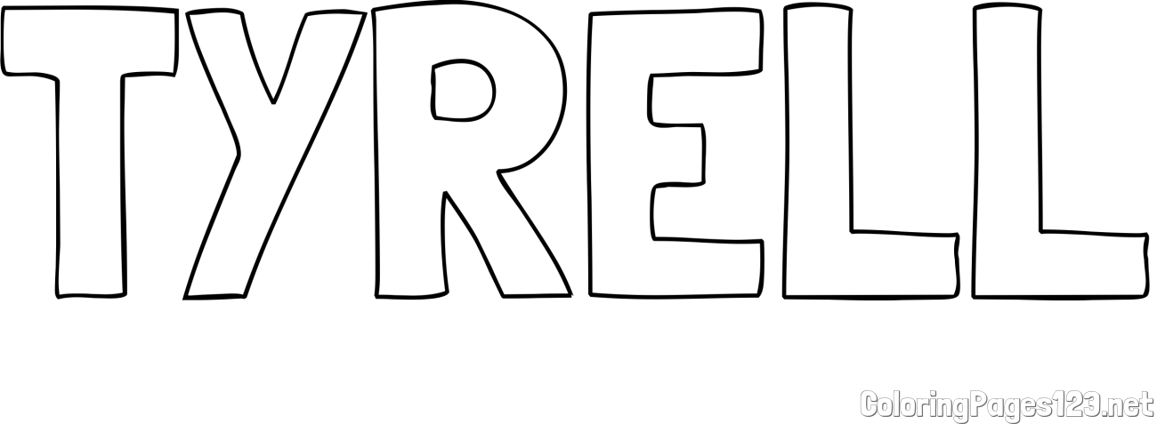 TYRELL Coloring Page