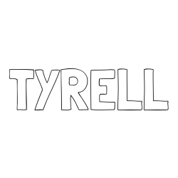 Online Created Coloring Page - TYRELL Coloring Page