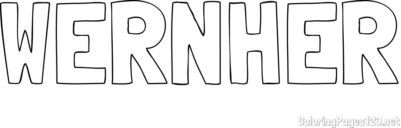 WERNHER Coloring Page