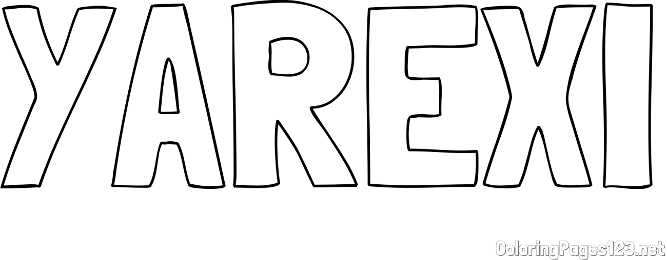 YAREXI Coloring Page
