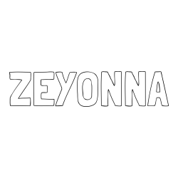 Online Created Coloring Page - ZEYONNA Coloring Page