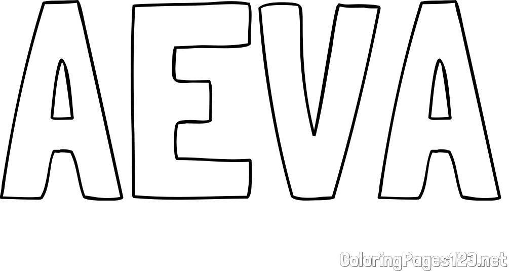 AEVA Coloring Page