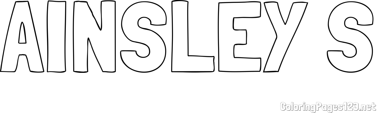 AINSLEY S Coloring Page