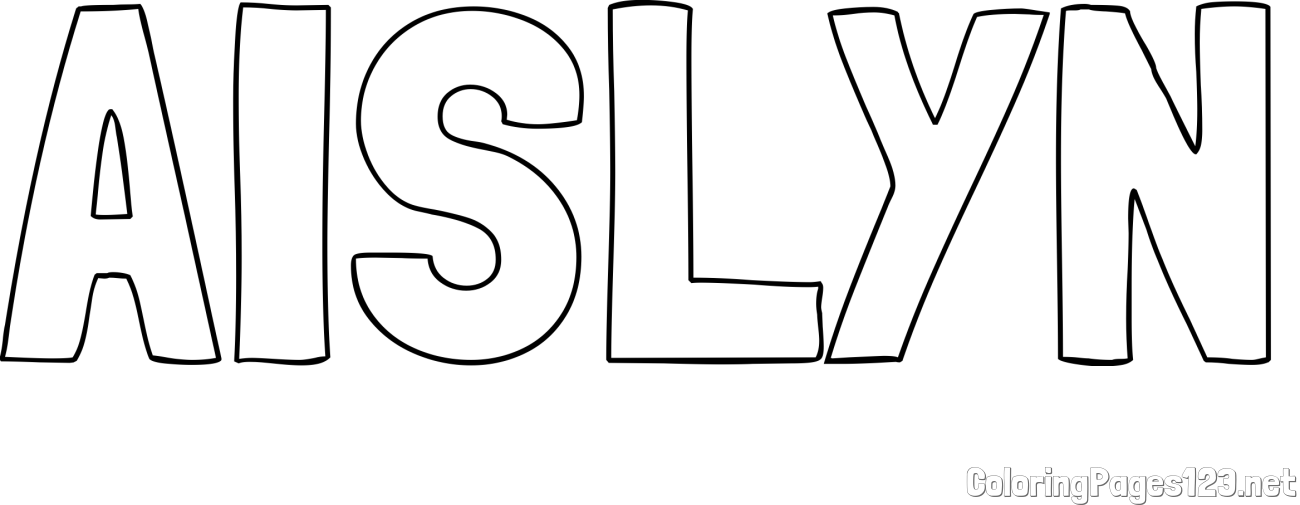 AISLYN Coloring Page