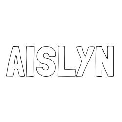 Online Created Coloring Page - AISLYN Coloring Page