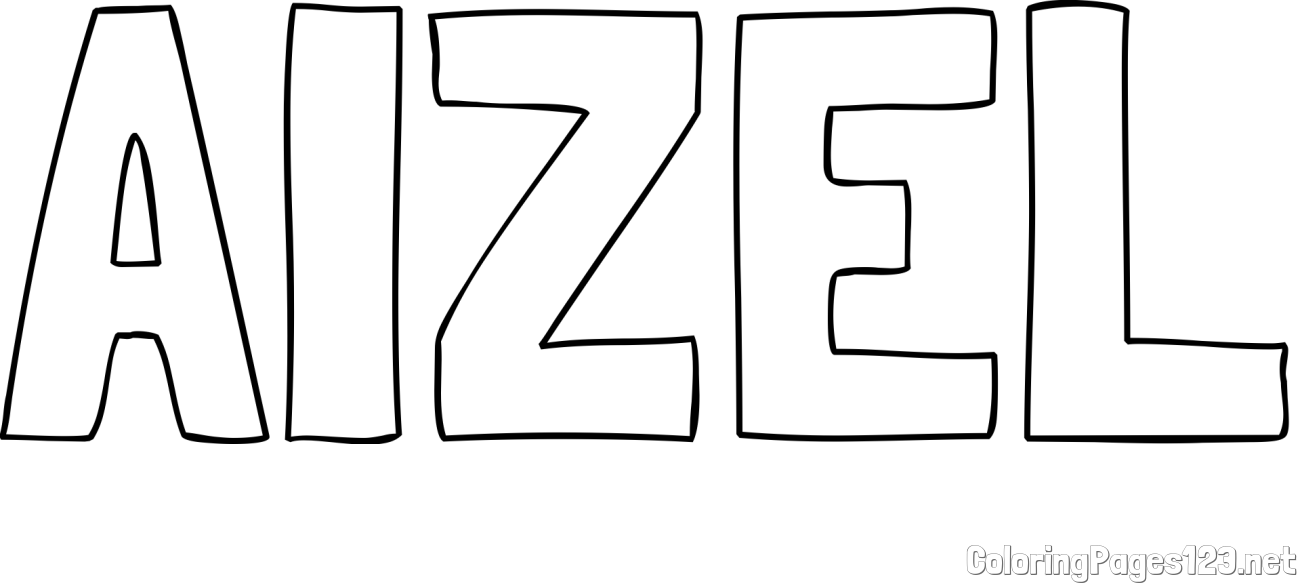 AIZEL Coloring Page