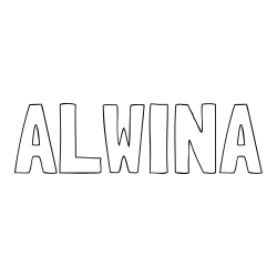 Online Created Coloring Page - ALWINA Coloring Page