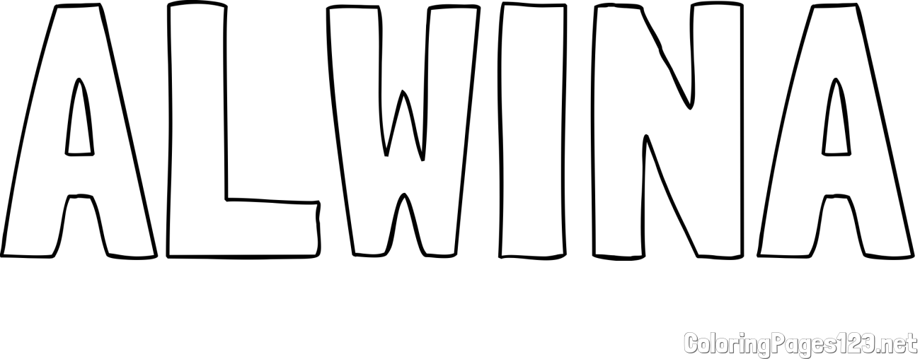 ALWINA Coloring Page