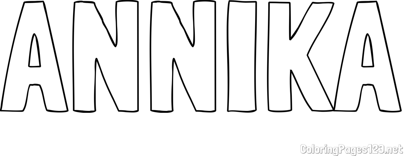 ANNIKA Coloring Page
