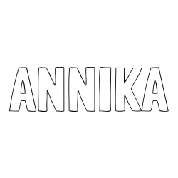 Online Created Coloring Page - ANNIKA Coloring Page