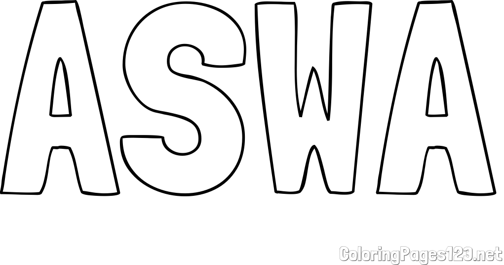 ASWA Coloring Page