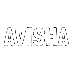 Online Created Coloring Page - AVISHA Coloring Page