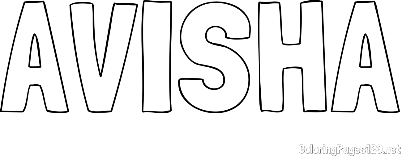AVISHA Coloring Page