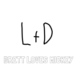 BRETT LOVES MICKEY Coloring Page and leah + dawson