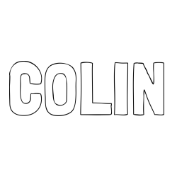 Online Created Coloring Page - COLIN Coloring Page