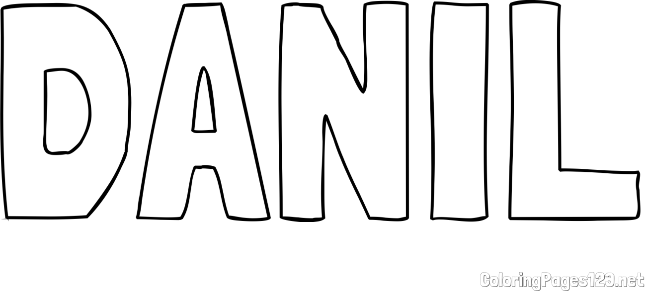 DANIL Coloring Page
