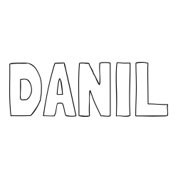 Online Created Coloring Page - DANIL Coloring Page