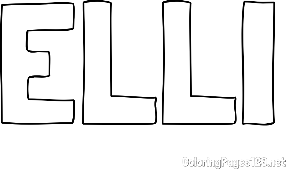 ELLI Coloring Page