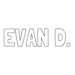 Online Created Coloring Page - EVAN D. Coloring Page