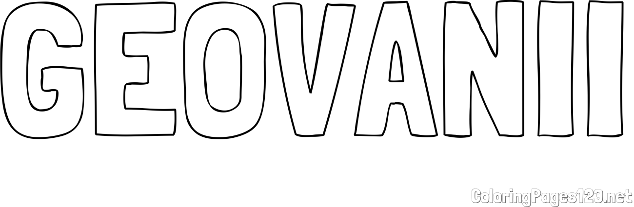 GEOVANII Coloring Page