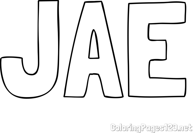 JAE Coloring Page