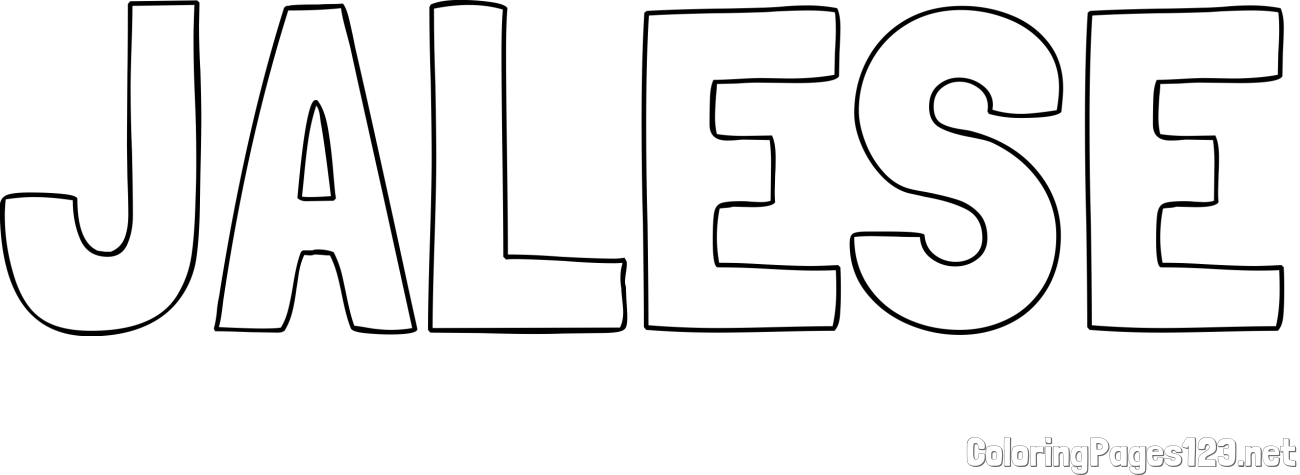 JALESE Coloring Page