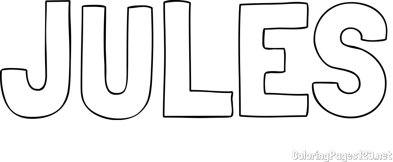 JULES Coloring Page