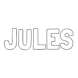 Online Created Coloring Page - JULES Coloring Page