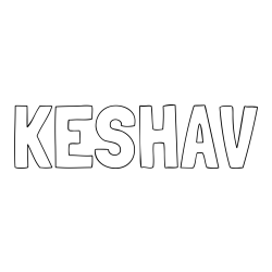 Online Created Coloring Page - KESHAV Coloring Page