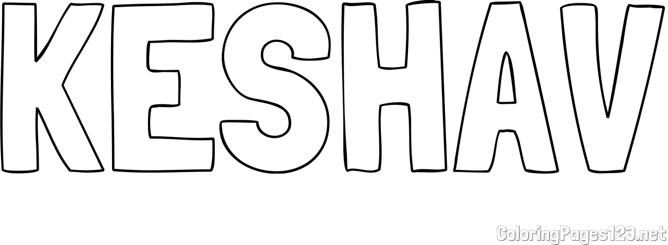 KESHAV Coloring Page