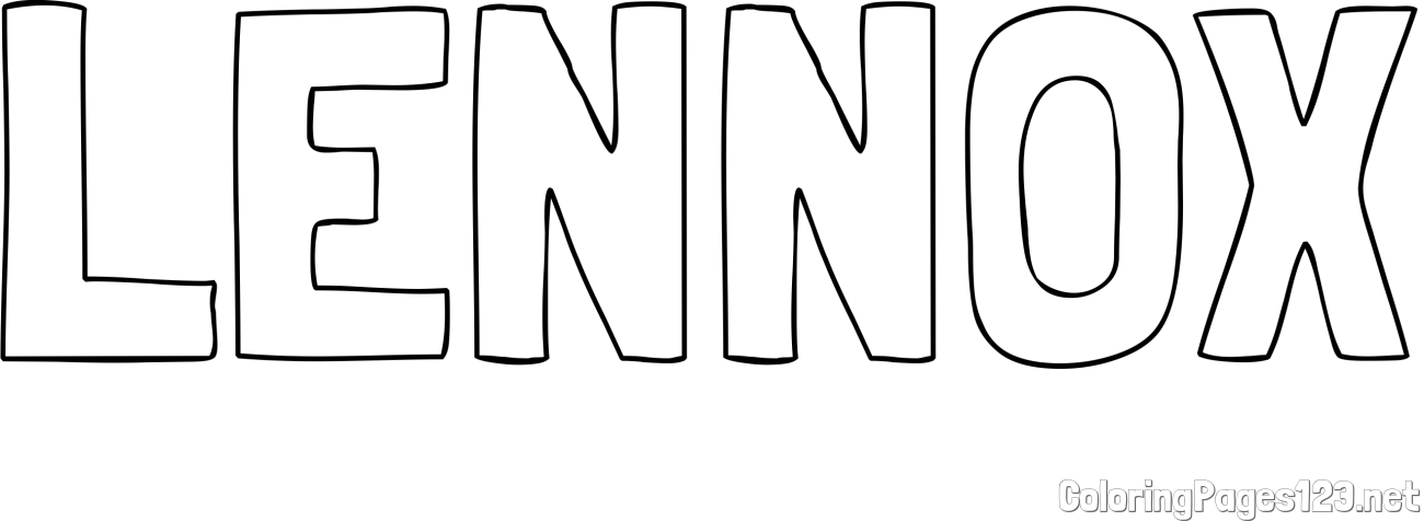 LENNOX Coloring Page