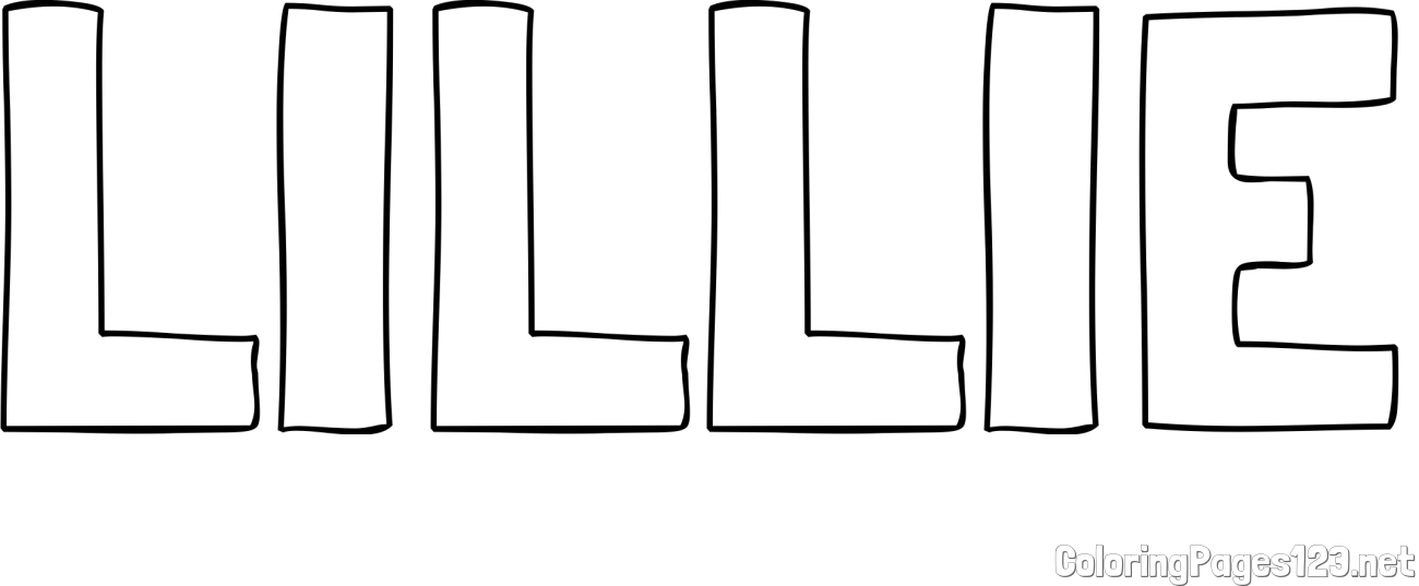 LILLIE Coloring Page