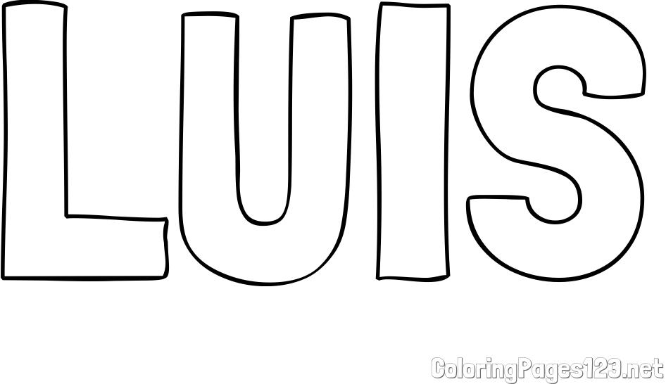 LUIS Coloring Page
