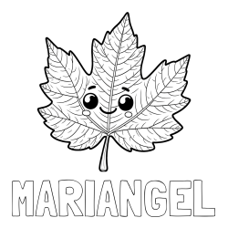 Online Created Coloring Page - MARIANGEL Coloring Page and Smiling Leaf Coloring Page for Kids