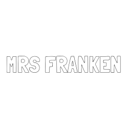 Online Created Coloring Page - MRS FRANKEN Coloring Page