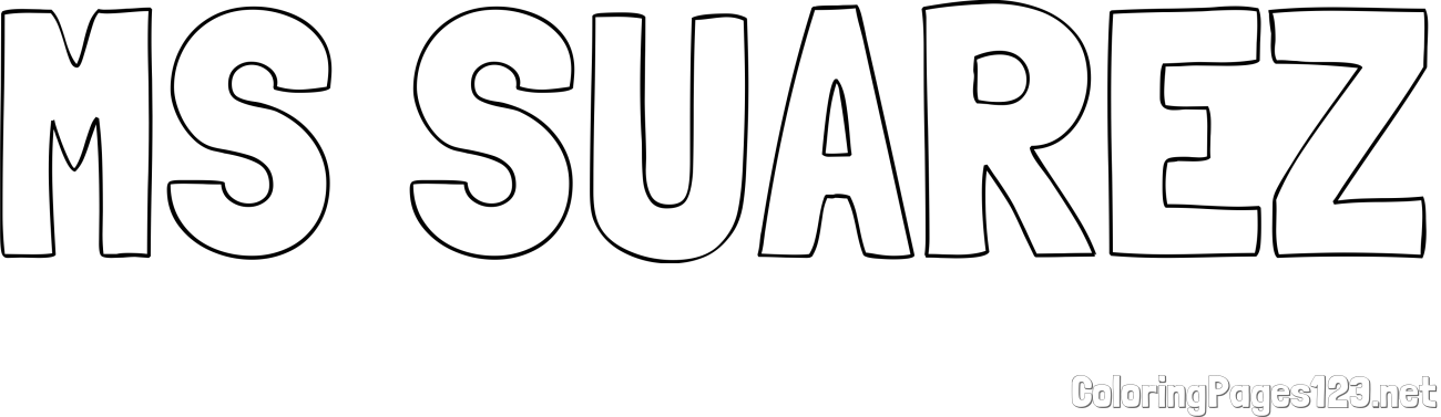 MS SUAREZ Coloring Page