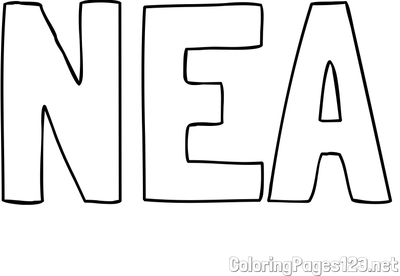 NEA Coloring Page