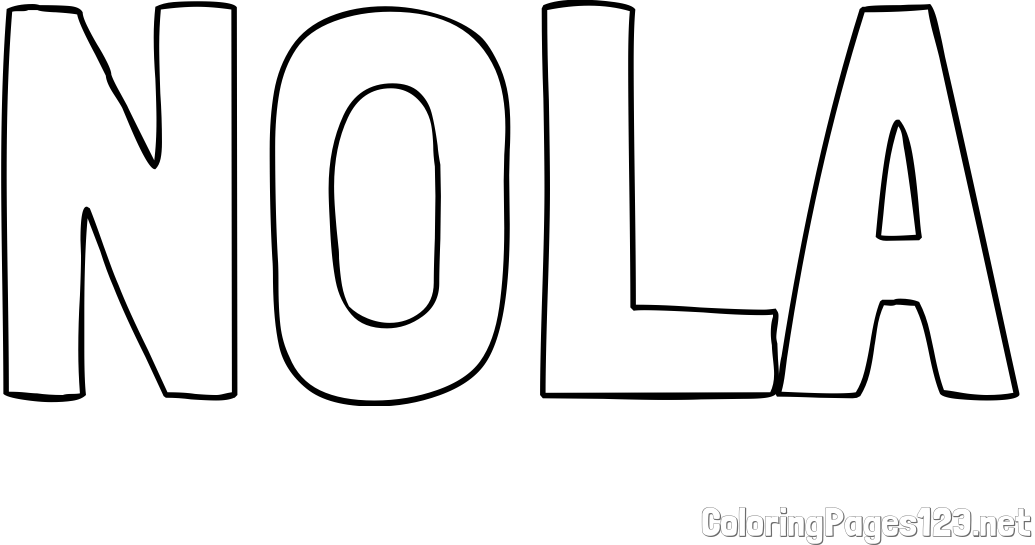 NOLA Coloring Page